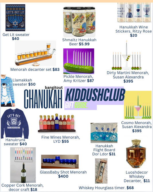 Hanukkah Kiddush Club Gift Guide