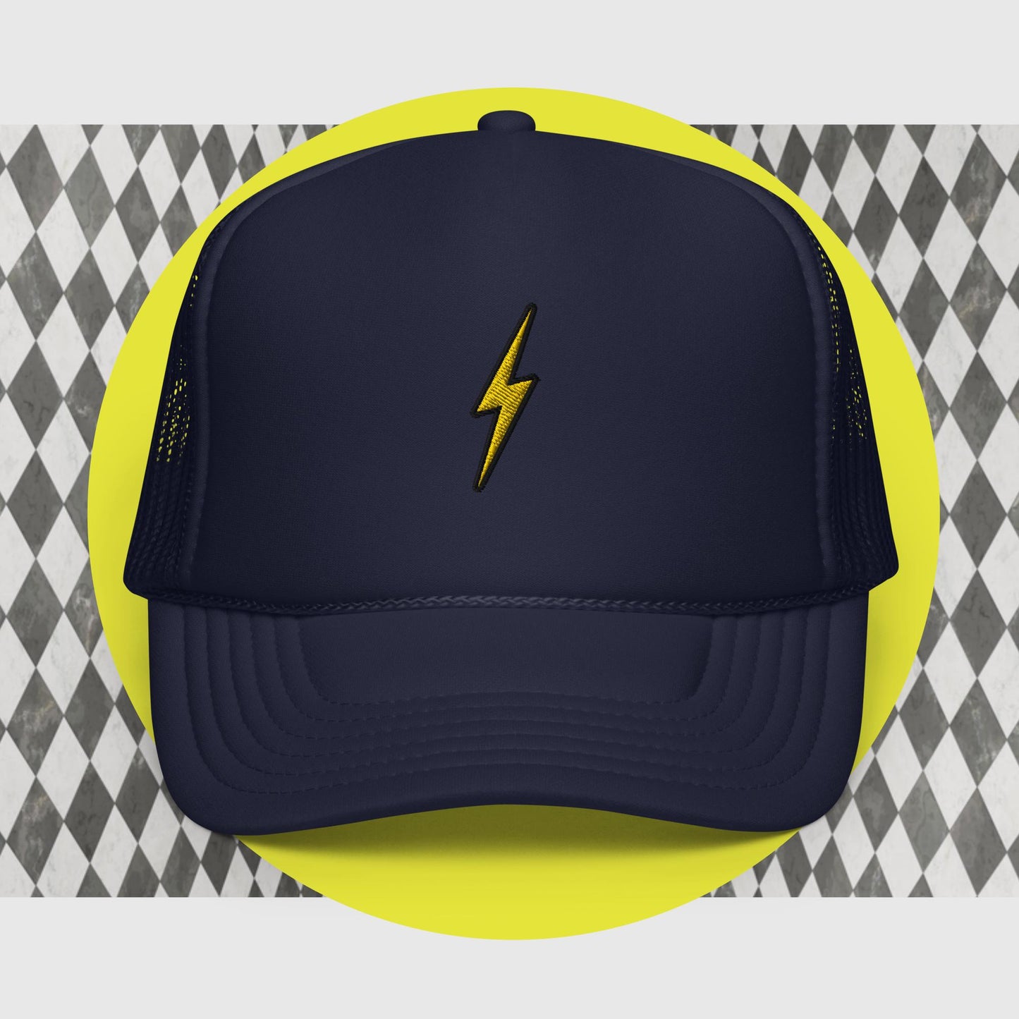 Bang Lightening Bolt Foam trucker hat