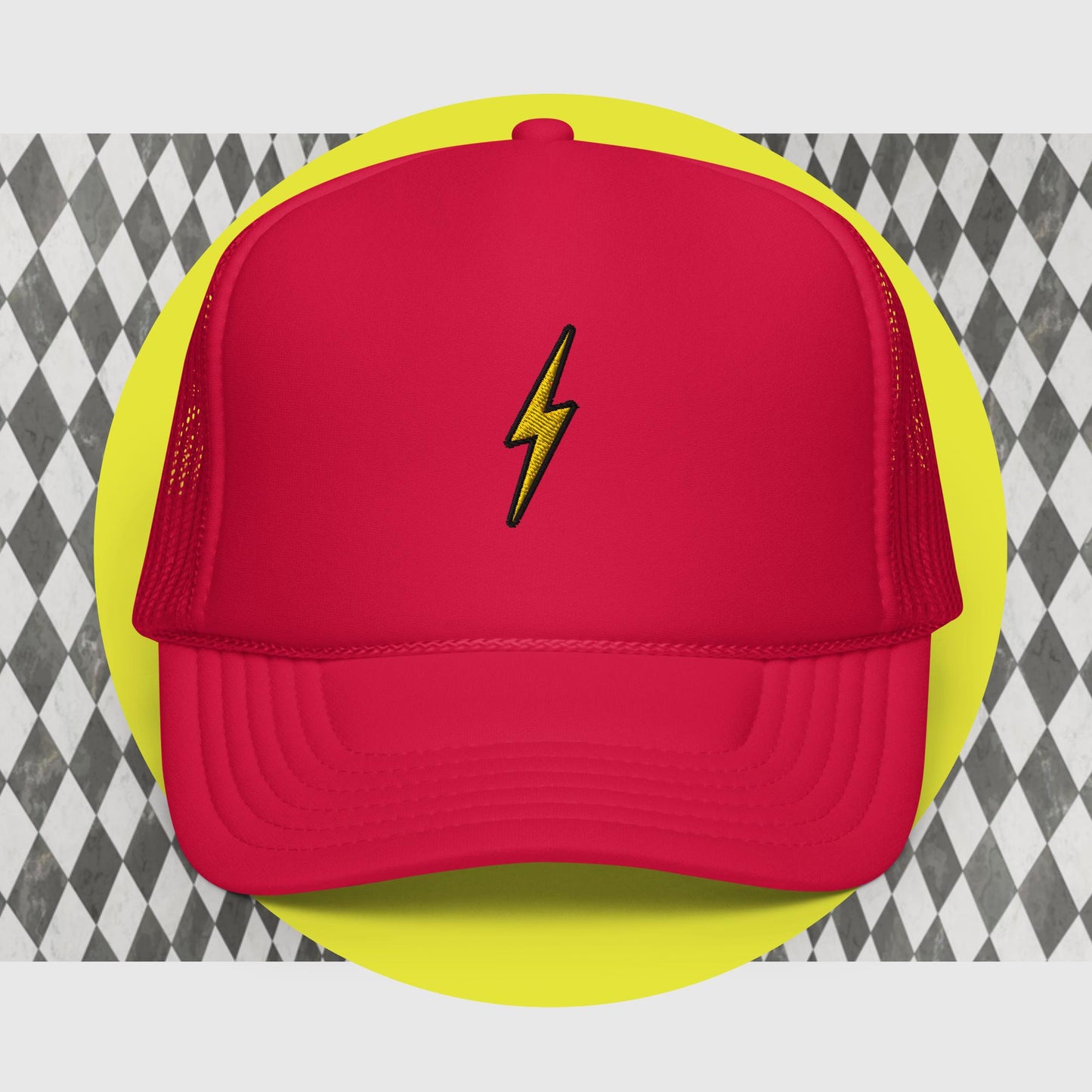 Bang Lightening Bolt Foam trucker hat