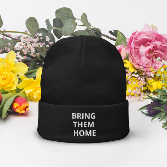 BRING THEM HOME Embroidered Beanie