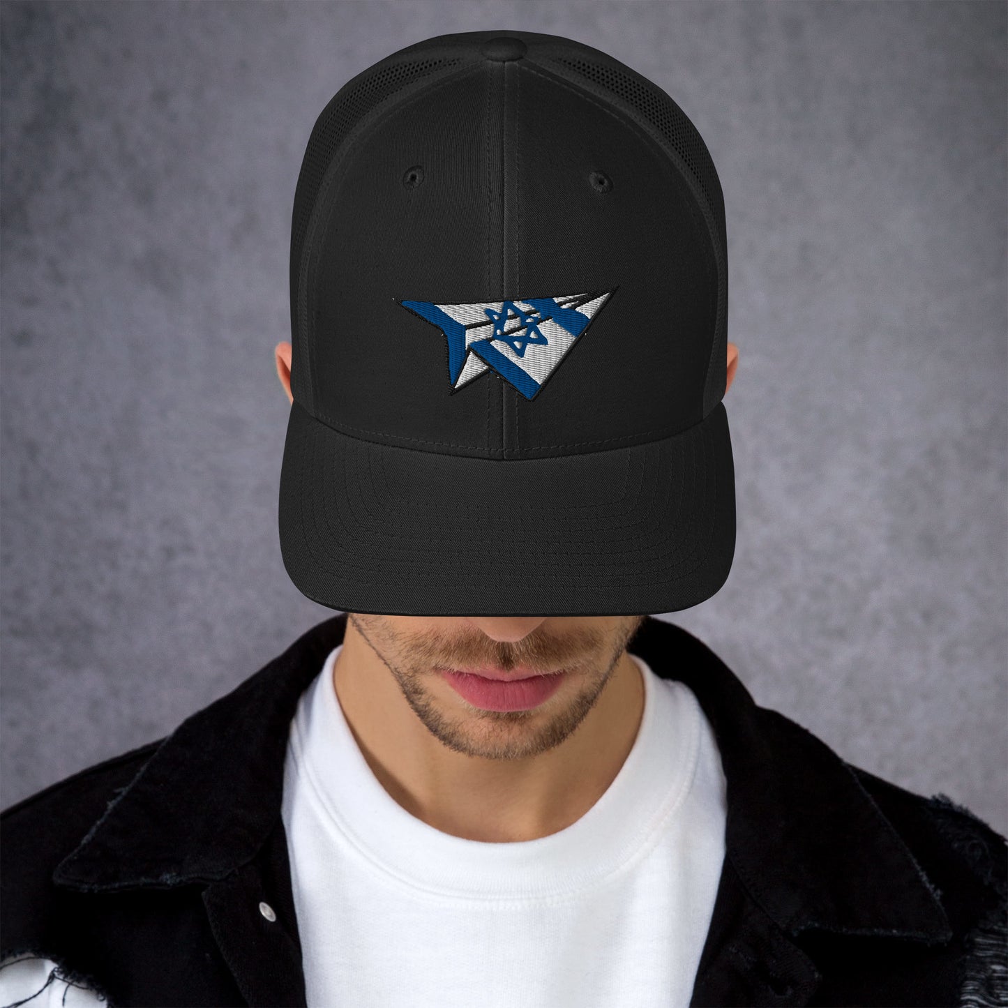 Israel Paper Airplane Trucker Cap