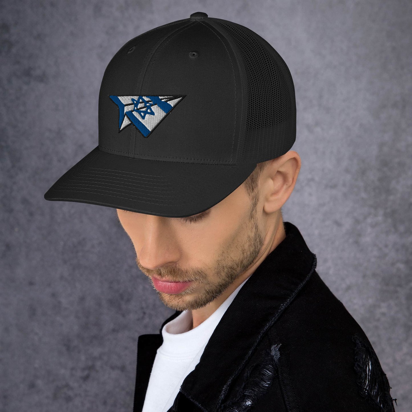 Israel Paper Airplane Trucker Cap