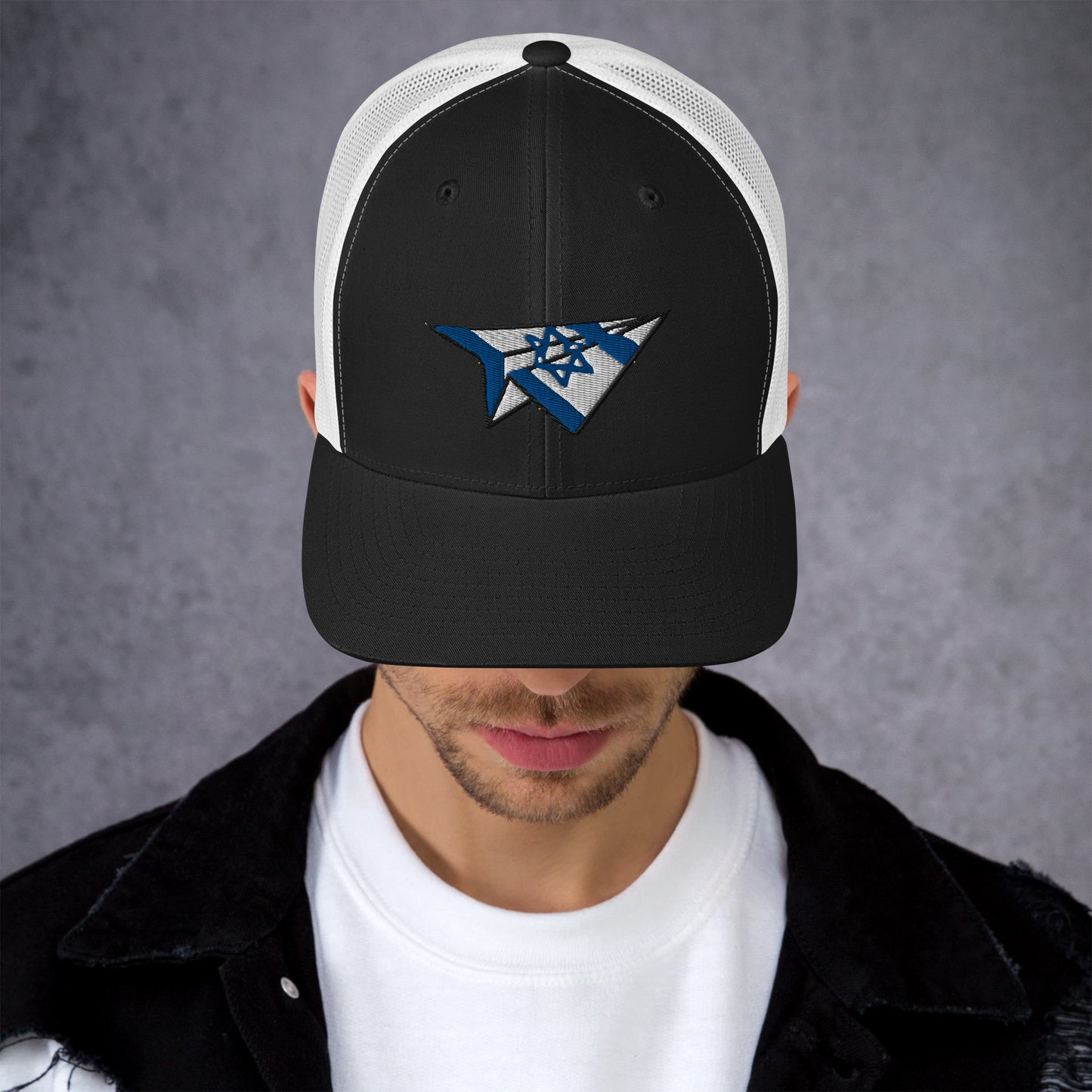 Israel Paper Airplane Trucker Cap