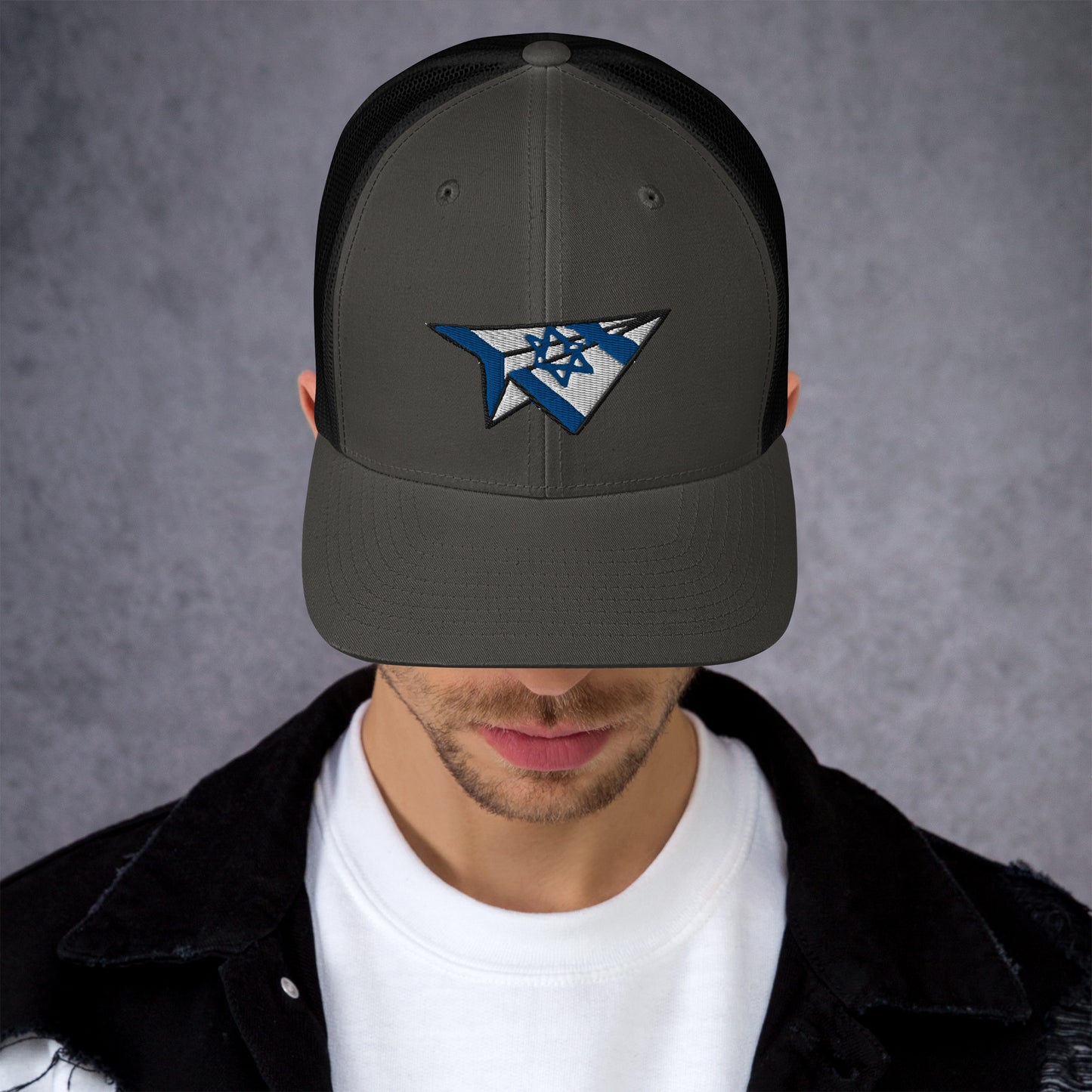 Israel Paper Airplane Trucker Cap