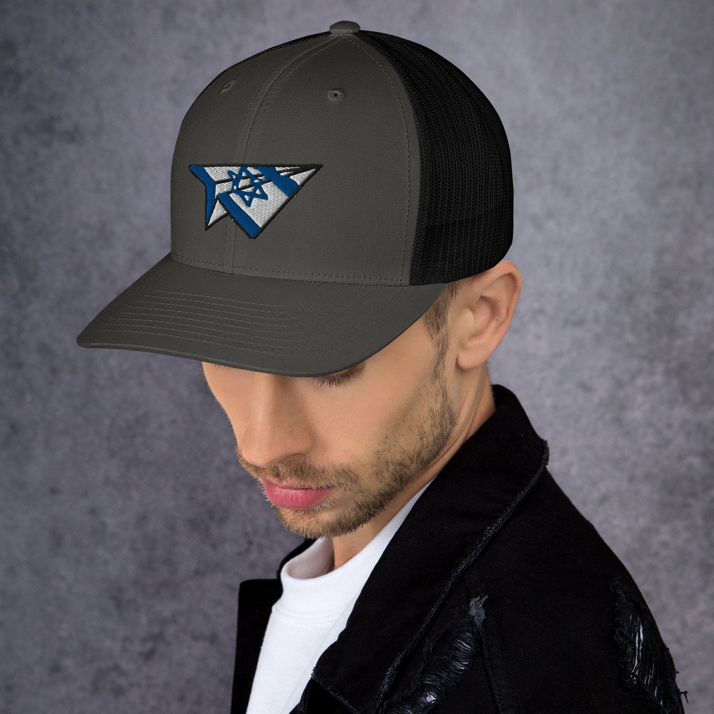 Israel Paper Airplane Trucker Cap