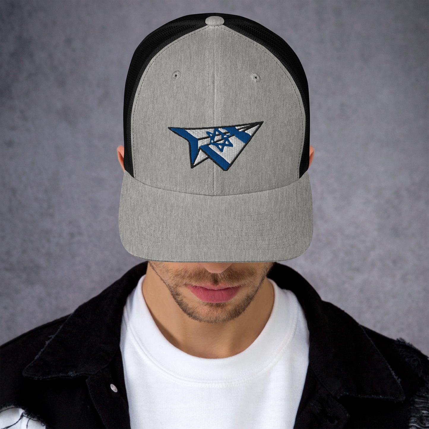 Israel Paper Airplane Trucker Cap