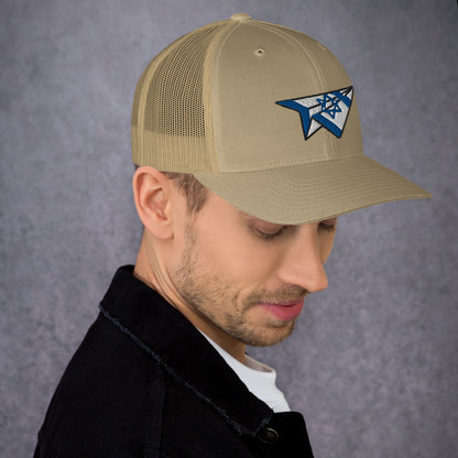 Israel Paper Airplane Trucker Cap