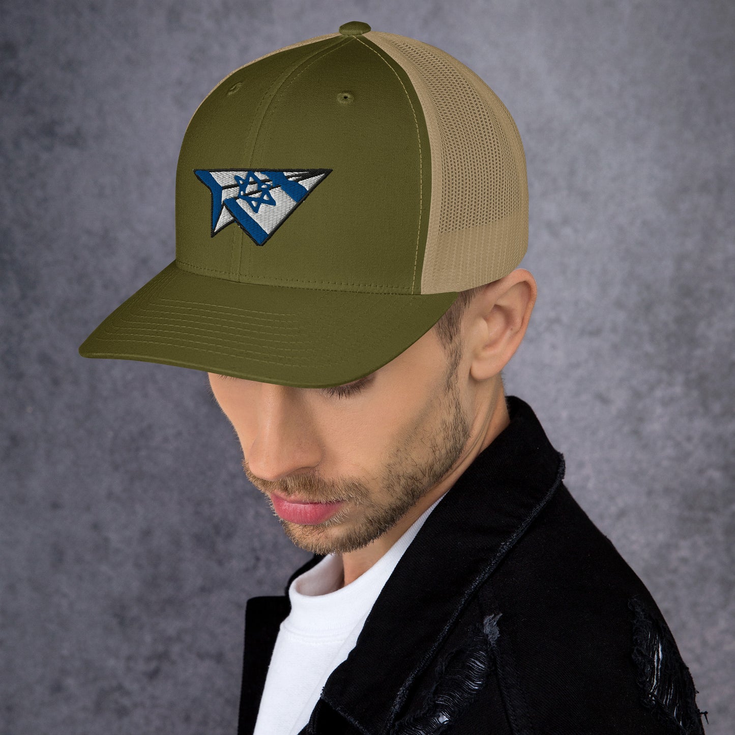 Israel Paper Airplane Trucker Cap