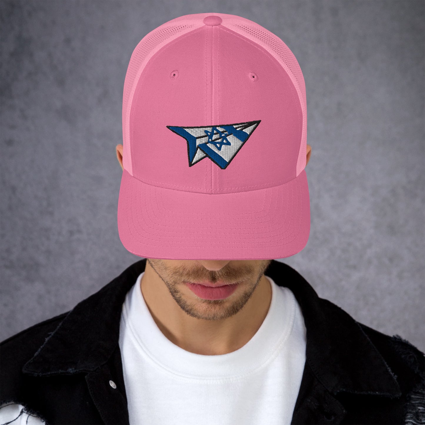 Israel Paper Airplane Trucker Cap