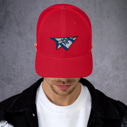 Israel Paper Airplane Trucker Cap