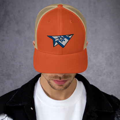 Israel Paper Airplane Trucker Cap