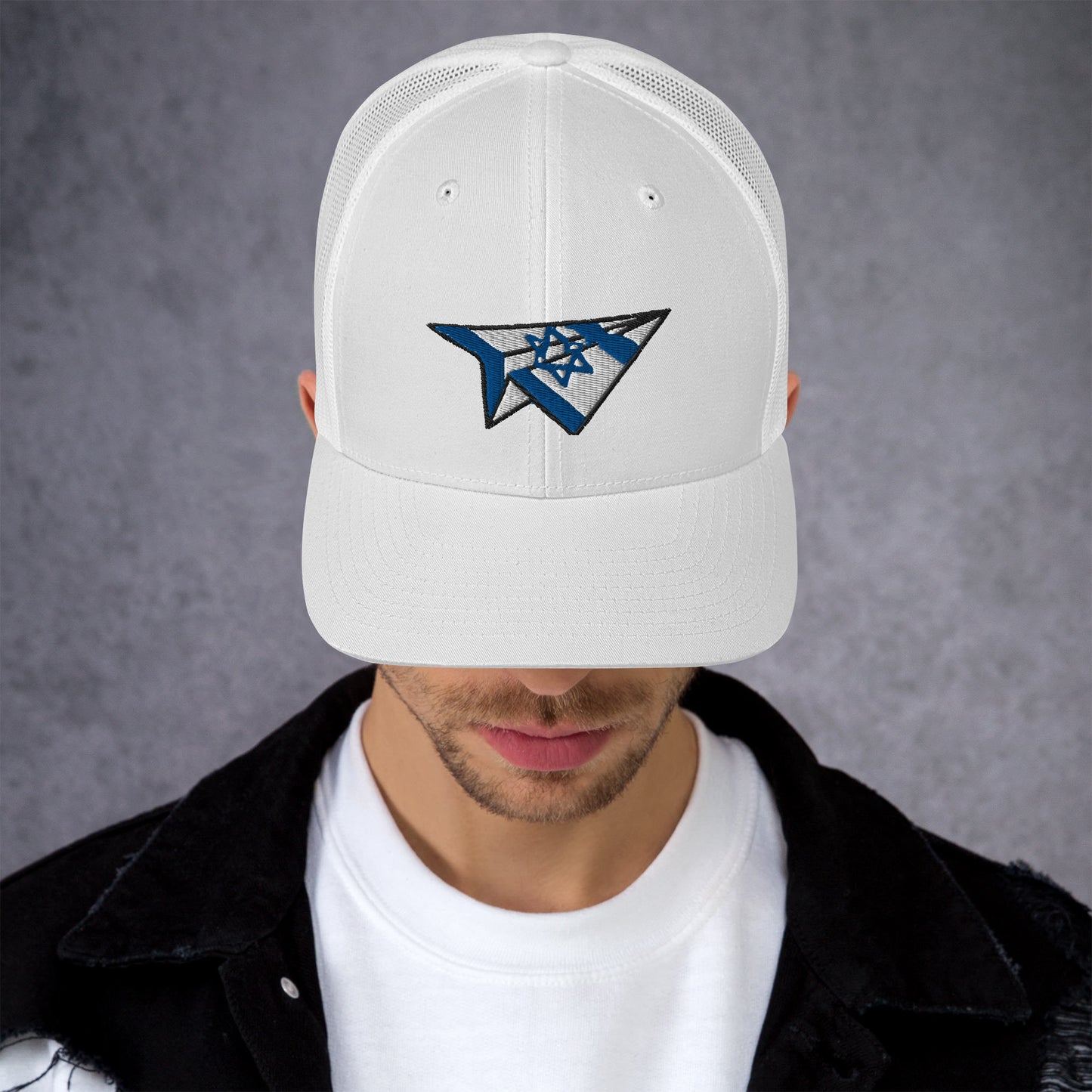 Israel Paper Airplane Trucker Cap