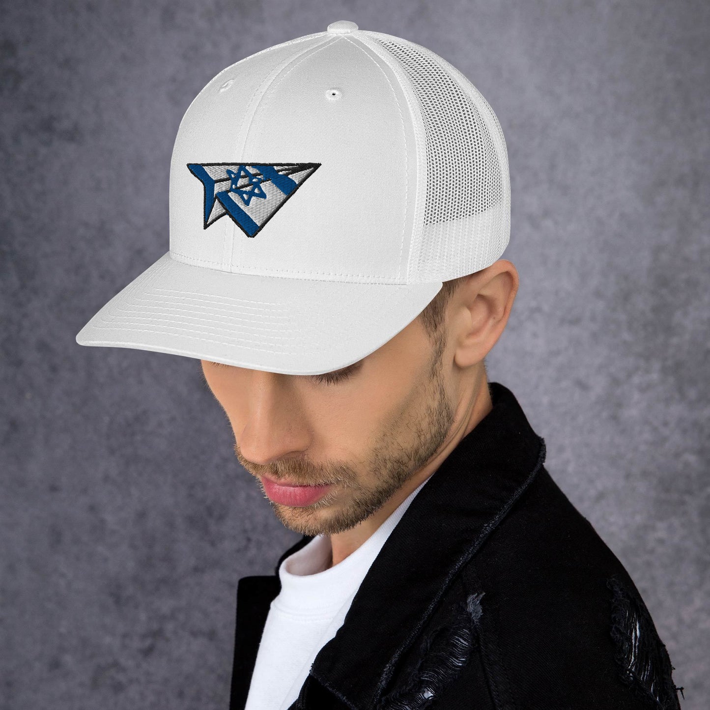 Israel Paper Airplane Trucker Cap