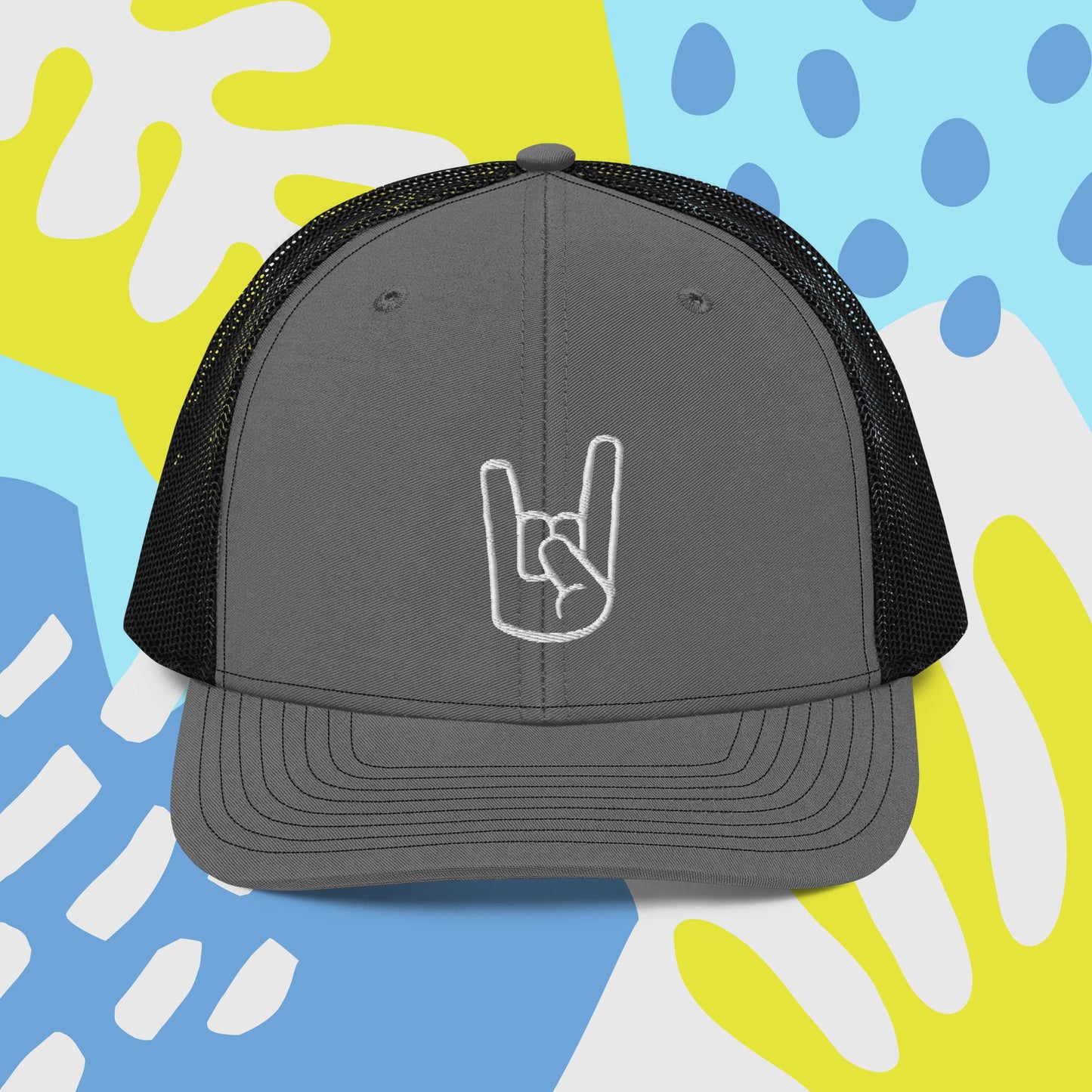 Let's Rock Hand Symbol Trucker Cap